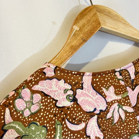 NWOT Code x Mode Floral Midi Dress Cottagecore Boho Bohemian - Picture 4 of 6